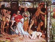 William Holman Hunt A Converted British Family Sheltering a Christian Missionary from the Persecution of the Druids China oil painting reproduction